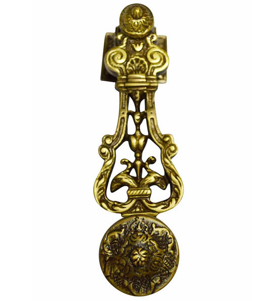 ##Antique Hardware## French Empire 9 inch Brass Lost Wax Cast Door Knocker (Several Finishes Available)