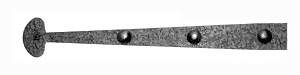 ##Antique Hardware## 18 1/4 Inch Rough Iron Bean Dummy Strap