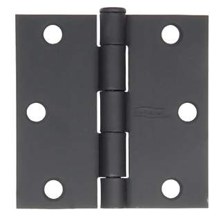 ##Antique Hardware## 3 Inch by 3 Inch Butt Hinge (Forged Black Iron)