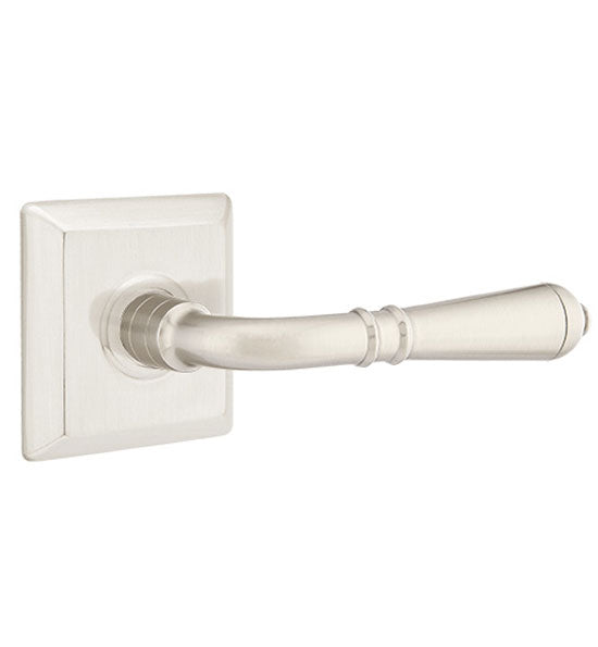 Antique Hardware Emtek Solid Brass Turino Lever With Quincy Rosette (Many Finishes Available) EMTEK LEVER DOOR KNOB