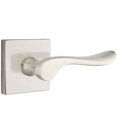 Antique Hardware Emtek Solid Brass Luzern Lever With Square Rosette (Several Finish Options) EMTEK LEVER DOOR KNOB