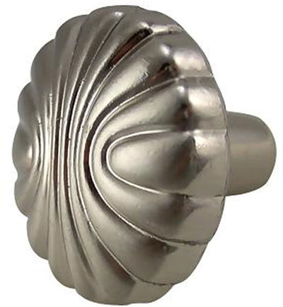 Antique Hardware 1 1/4 Inch Satin Nickel Round Seashell Cabinet & Furniture Knob CABINET KNOB