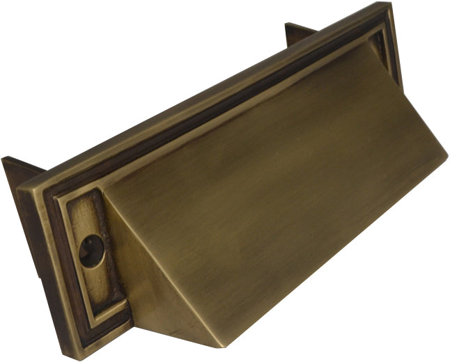 ##Antique Hardware## Mission Style Mail Slot (Several Finishes Available)