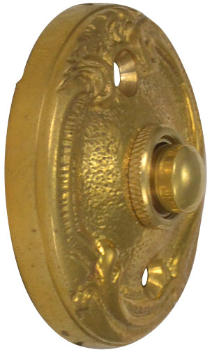 ##Antique Hardware## Lafayette Swirl Style Door Bell Push Button (Several Finishes Available)