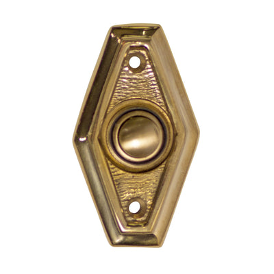 ##Antique Hardware## 2 1/2 Inch Solid Brass Art Deco Style Doorbell Button (Several Finishes Available)