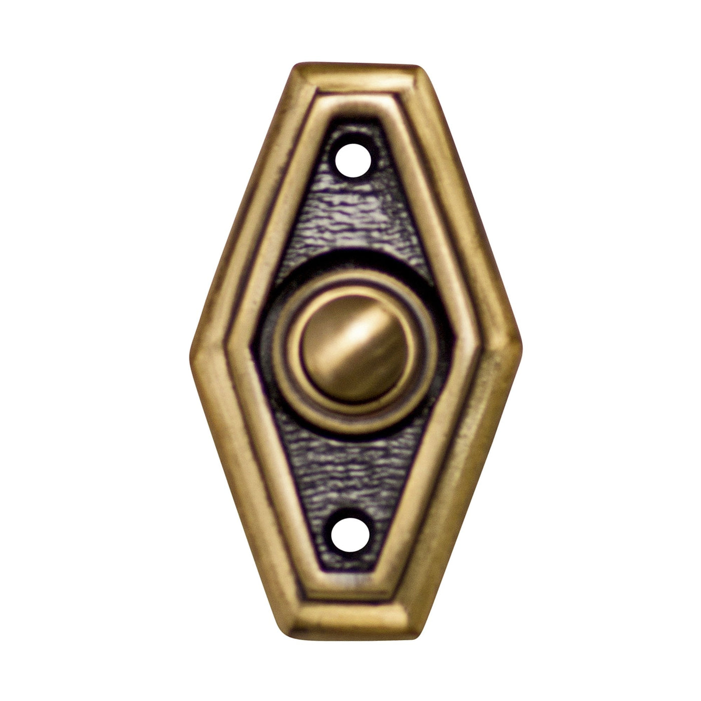 ##Antique Hardware## 2 1/2 Inch Solid Brass Art Deco Style Doorbell Button (Several Finishes Available)