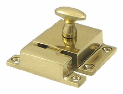 ##Antique Hardware## 1 3/5 x 2 1/3 Inch Solid Brass Cabinet Lock