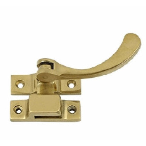 ##Antique Hardware## 4 1/2 Inch Solid Brass Window Lock Casement Fastener