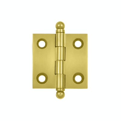 ##Antique Hardware## 1 1/2 Inch x 1 1/2 Inch Solid Brass Cabinet Hinges (Unlacquered Brass Finish)