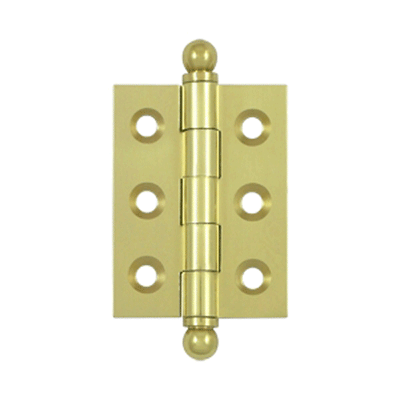 ##Antique Hardware## 2 Inch x 1 1/2 Inch Solid Brass Cabinet Hinges