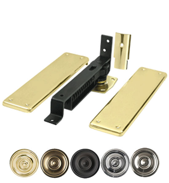 ##Antique Hardware## Double Action Solid Brass Spring Hinge