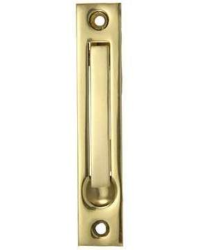 ##Antique Hardware## 3 3/8 Inch Tall Solid Brass Edge Pull