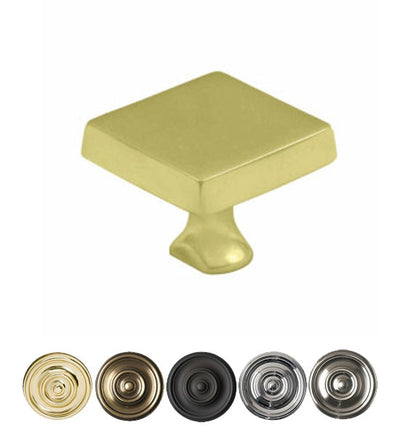 Antique Hardware 1 Inch Deltana Solid Brass Square Cabinet & Furniture Knob CABINET KNOB