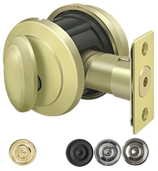 ##Antique Hardware## Deltana Low Profile Port Royal Deadbolt Lock Grade 2