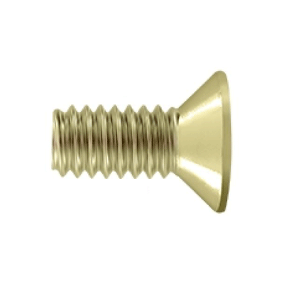 ##Antique Hardware## Set of 10 - #12 x 1/2 Inch Solid Brass Machine Screw