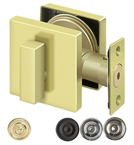 ##Antique Hardware## Deltana Low Profile Square Deadbolt Lock Grade 3