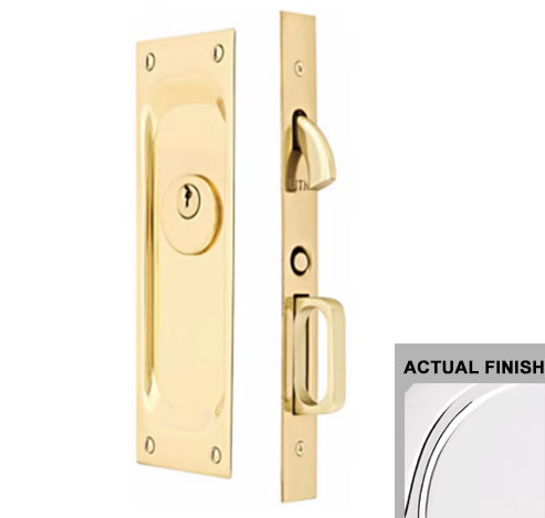 ##Antique Hardware## Solid Brass Classic Rectangular Mortise Pocket Door Set (Several Functions Available)