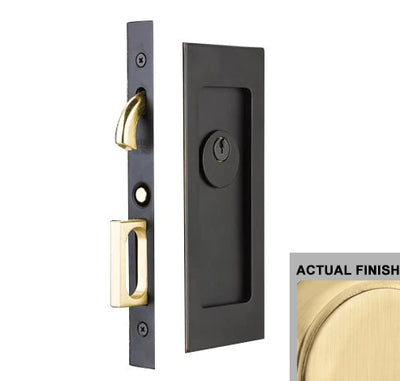 ##Antique Hardware## Modern Rectangular Pocket Door Mortise Set (Several Functions Available)