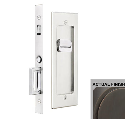 ##Antique Hardware## Modern Rectangular Pocket Door Mortise Set (Several Functions Available)