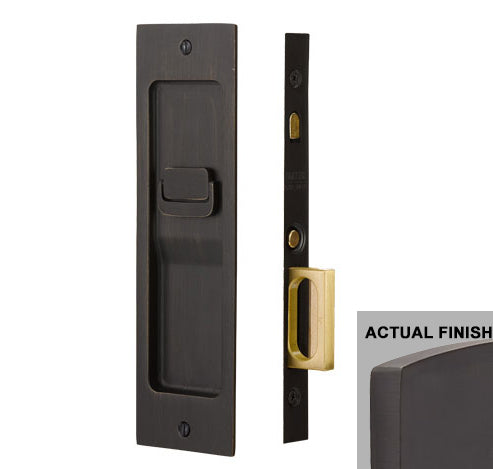 ##Antique Hardware## Rustic Modern Rectangular Pocket Door Mortise Lock (Several Functions Available)