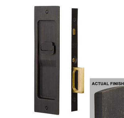 ##Antique Hardware## Rustic Modern Rectangular Pocket Door Mortise Lock (Several Functions Available)