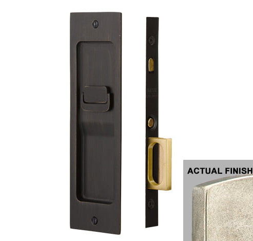 ##Antique Hardware## Rustic Modern Rectangular Pocket Door Mortise Lock (Several Functions Available)