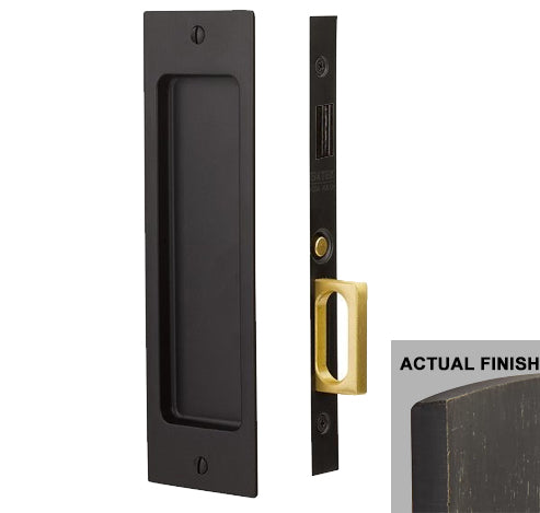 ##Antique Hardware## Rustic Modern Rectangular Pocket Door Mortise Lock (Several Functions Available)