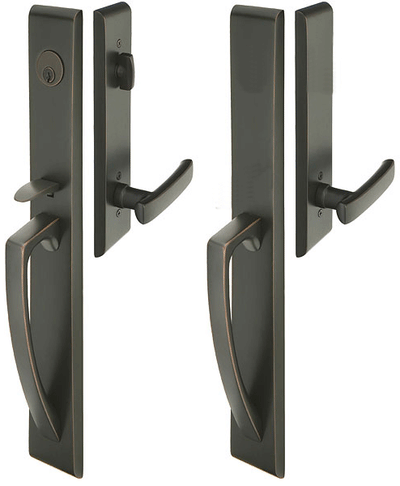 ##Antique Hardware## Solid Brass Hera Style Mortise Double Door Entryway Set