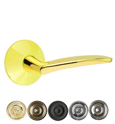 Antique Hardware Emtek Solid Brass Poseidon Lever With Modern Rosette (Several Finish Options) EMTEK LEVER DOOR KNOB