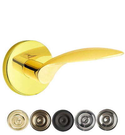 Antique Hardware Emtek Solid Brass Mercury Lever With Disk Rosette (Several Finish Options) EMTEK LEVER DOOR KNOB