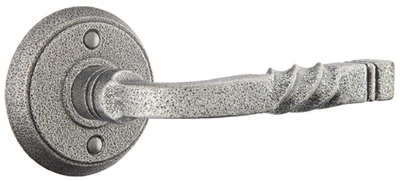 ##Antique Hardware## Emtek Wrought Steel San Carlos Lever With Disk Rosette