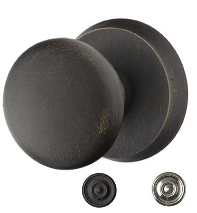 ##Antique Hardware## Solid Brass Sandcast Winchester Door Knob Set With Disk Rosette