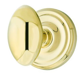 Antique Hardware Emtek Solid Brass Egg Door Knob Set With Regular Rosette (Several Finish Options) EMTEK DOOR KNOB