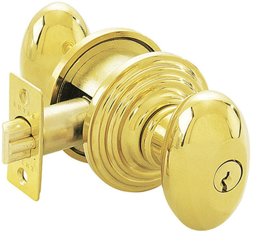 ##Antique Hardware## Solid Brass Key In Egg Door Knob Set With Regular Rosette