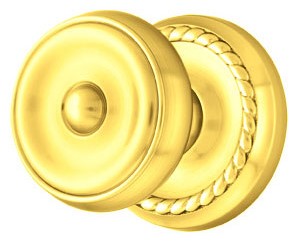 ##Antique Hardware## Emtek Solid Brass Waverly Door Knob Set With Rope Rosette (Several Finish Options)