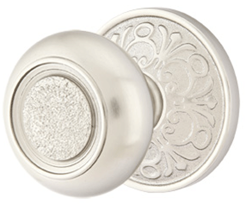 ##Antique Hardware## Solid Brass Belmont Door Knob Set With Lancaster Rosette (Several Finish Options)