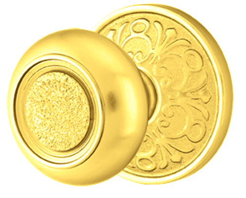 ##Antique Hardware## Solid Brass Belmont Door Knob Set With Lancaster Rosette (Several Finish Options)