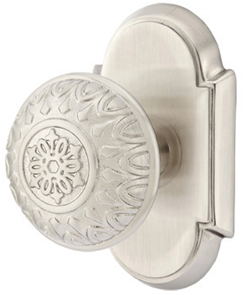 ##Antique Hardware## Solid Brass Lancaster Door Knob Set With # 8 Rosette (Several Finish Options)