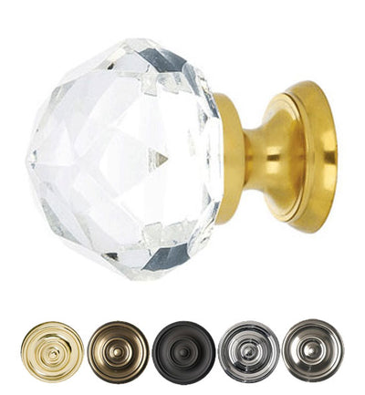 Antique Hardware 1 Inch Crystal Glass Diamond Cabinet & Furniture Knob ANTIQUE CABINET HARDWARE