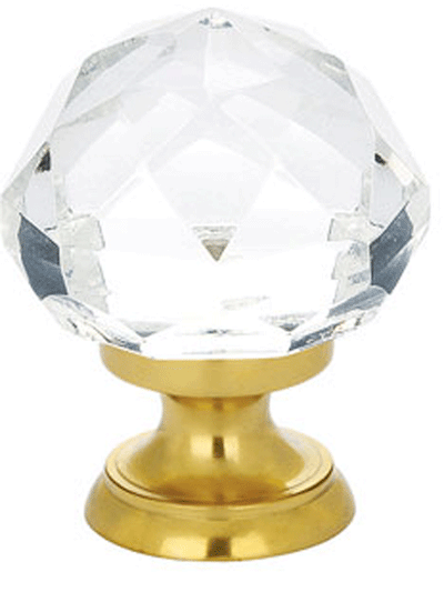 Antique Hardware 1 Inch Crystal Glass Diamond Cabinet & Furniture Knob ANTIQUE CABINET HARDWARE