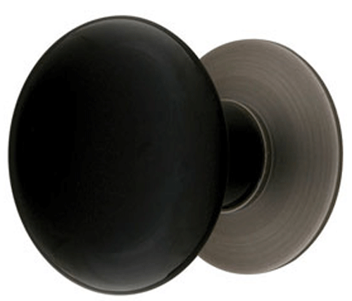 Antique Hardware 1 3/8 Inch Round Ebony Porcelain Cabinet & Furniture Knob CABINET KNOB