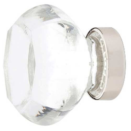 Antique Hardware 1 1/4 Inch Crystal Glass Old Town Clear Cabinet & Furniture Knob CABINET KNOB