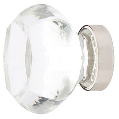 Antique Hardware 1 1/4 Inch Crystal Glass Old Town Clear Cabinet & Furniture Knob CABINET KNOB