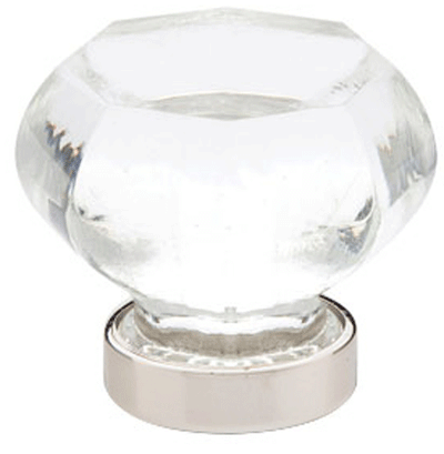 Antique Hardware 1 Inch Crystal Glass Old Town Clear Cabinet & Furniture Knob ANTIQUE CABINET HARDWARE