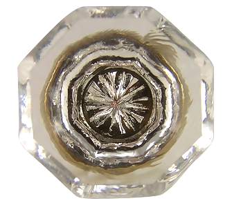 Antique Hardware 1 1/4 Inch Crystal Glass Old Town Crystal Cabinet & Furniture Knob CABINET KNOB