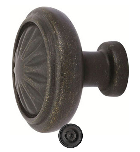 ##Antique Hardware## 1 1/4 Inch Tuscany Bronze Round Cabinet & Furniture Knob