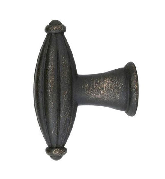 ##Antique Hardware## 1 3/4 Inch Tuscany Bronze Fluted Finger Cabinet & Furniture Knob