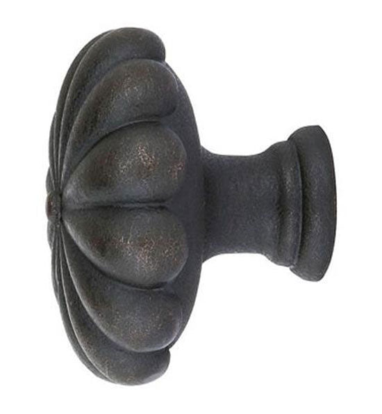 ##Antique Hardware## 1 Inch Tuscany Bronze Fluted Round Cabinet & Furniture Knob