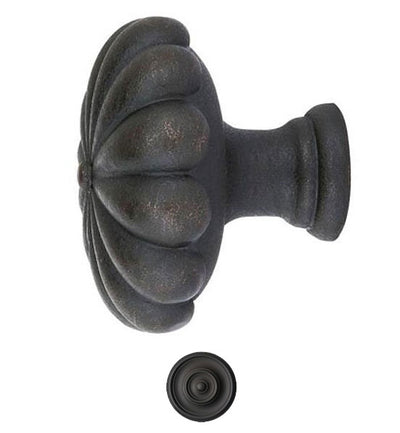 ##Antique Hardware## 1 3/4 Inch Tuscany Bronze Fluted Round Cabinet & Furniture Knob