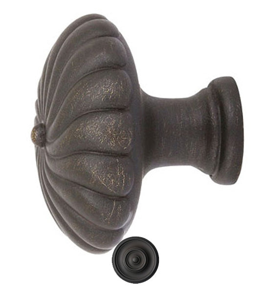 Antique Hardware 1 1/4 Inch Tuscany Bronze Twist Round Cabinet & Furniture Knob CABINET KNOB